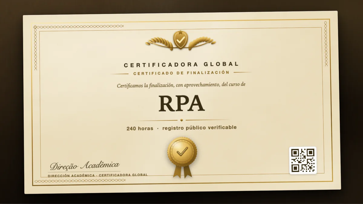 Portada del curso RPA