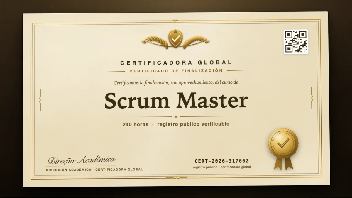 Portada del curso Scrum Master