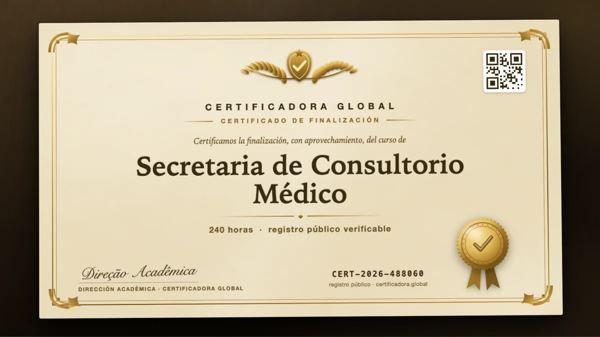 Portada del curso Secretaria de Consultorio Médico