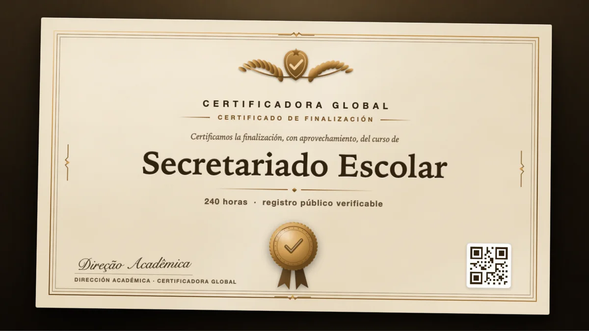 Portada del curso Secretariado Escolar