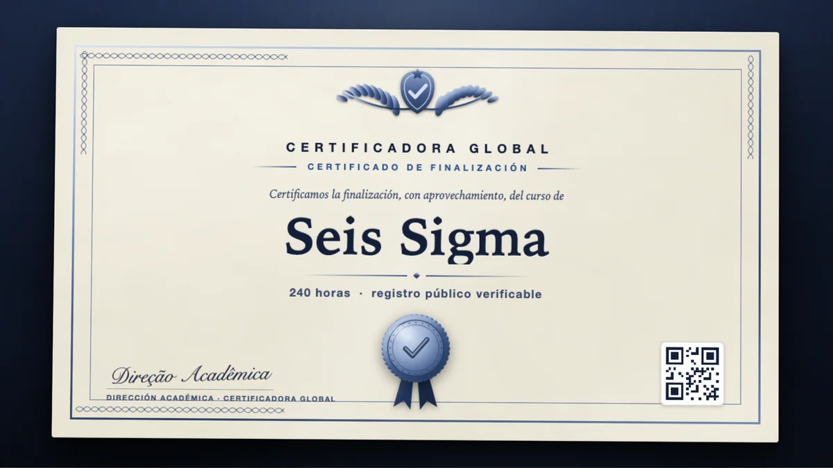 Portada del curso Seis Sigma