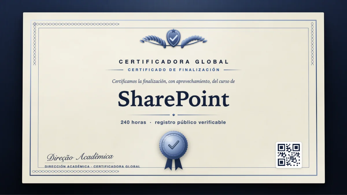 Portada del curso SharePoint