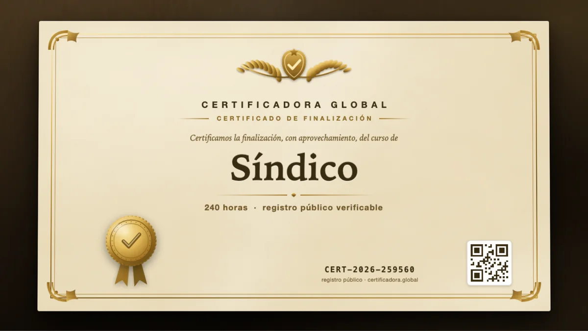 Portada del curso Síndico