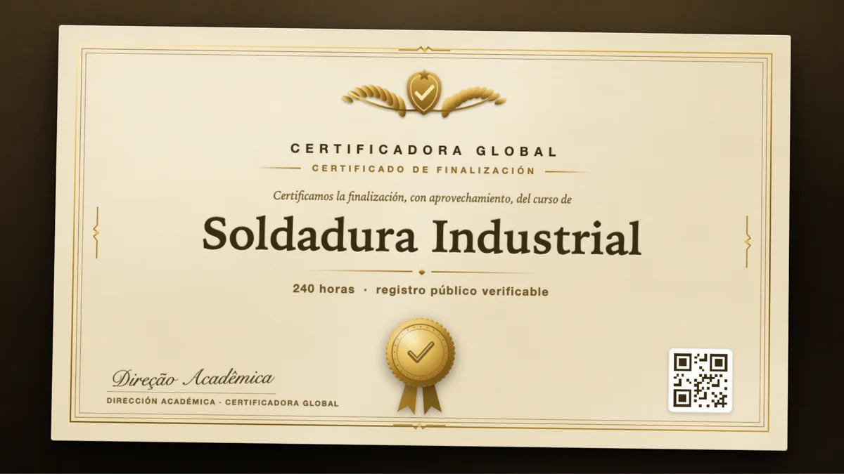Portada del curso Soldadura Industrial