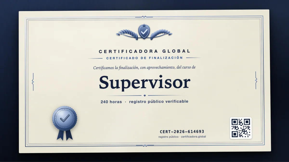 Portada del curso Supervisor