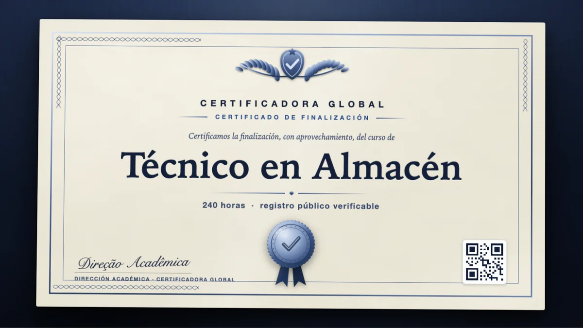 Portada del curso Técnico en Almacén
