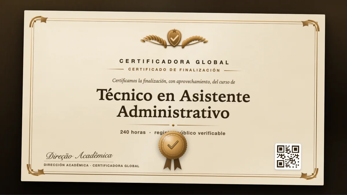 Portada del curso Técnico en Asistente Administrativo