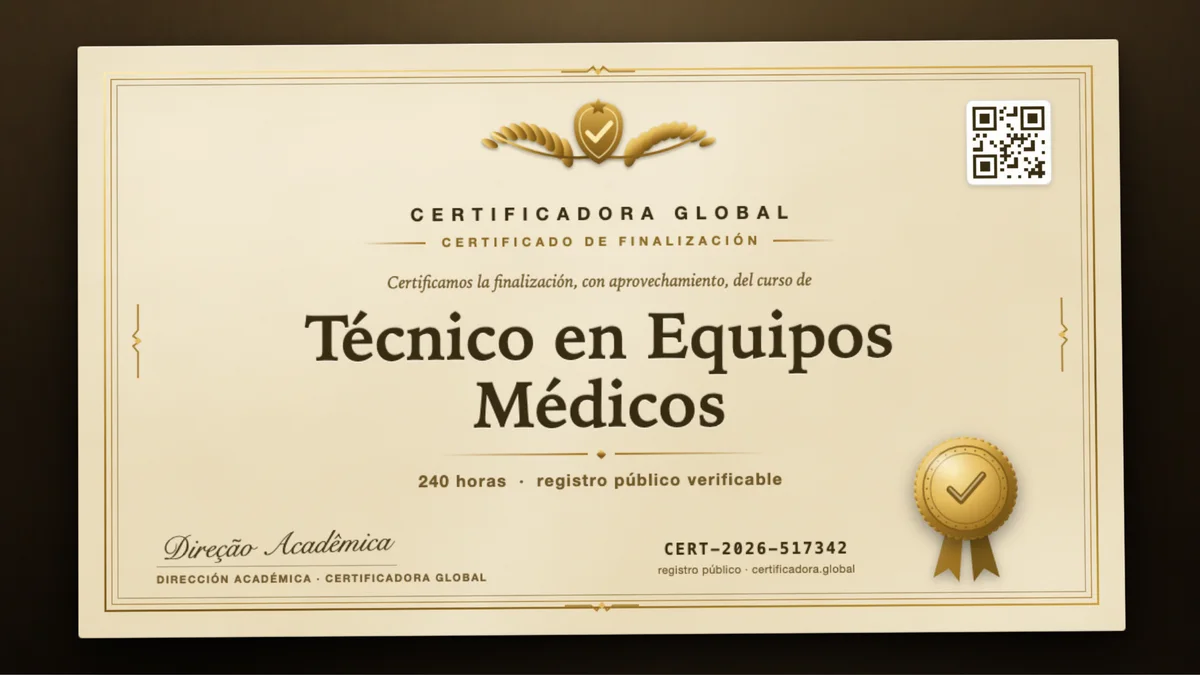 Portada del curso Técnico en Equipos Médicos
