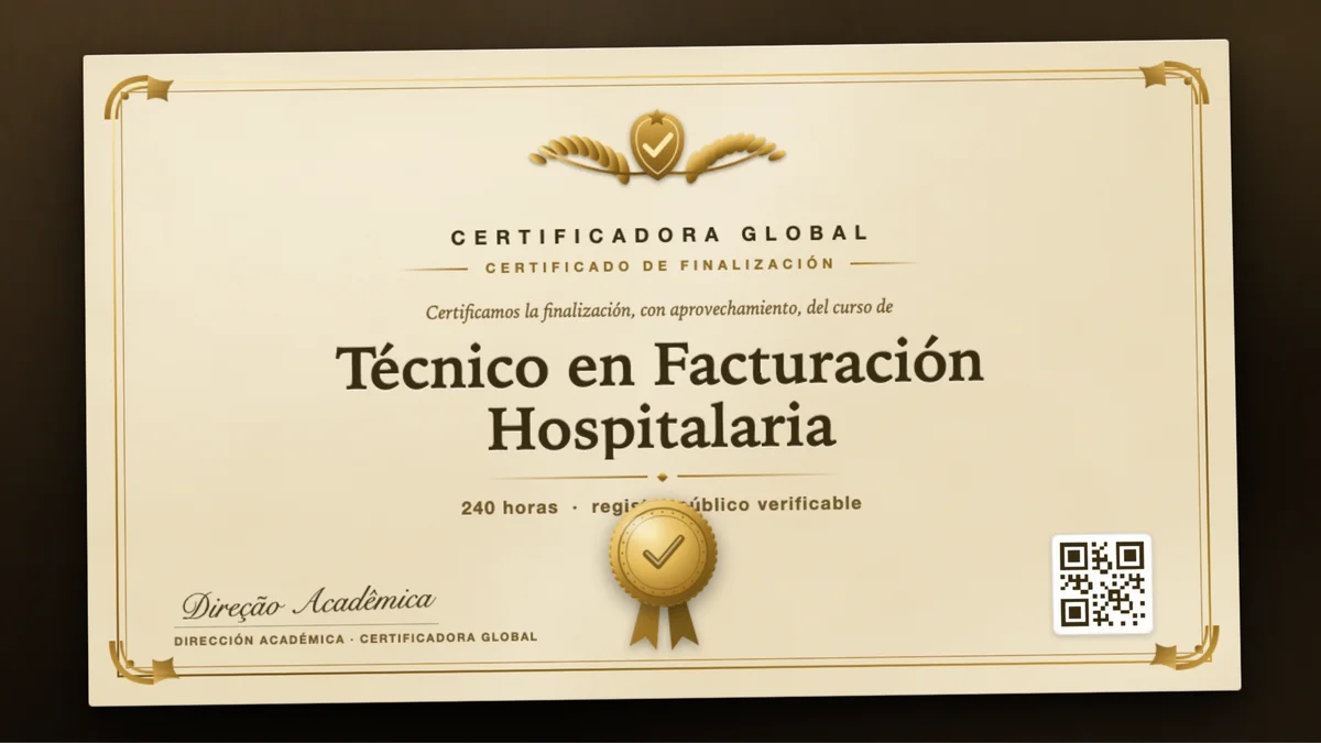 Portada del curso Técnico en Facturación Hospitalaria
