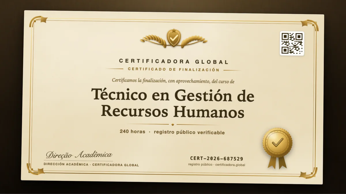 Portada del curso Técnico en Gestión de Recursos Humanos