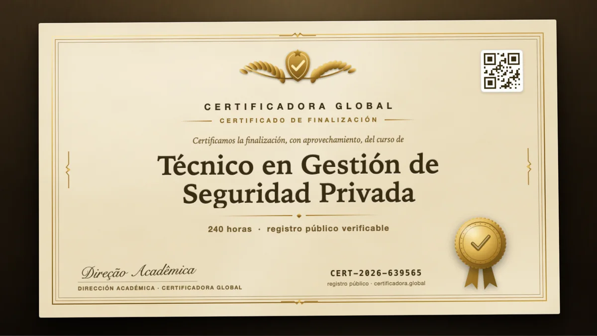 Portada del curso Técnico en Gestión de Seguridad Privada