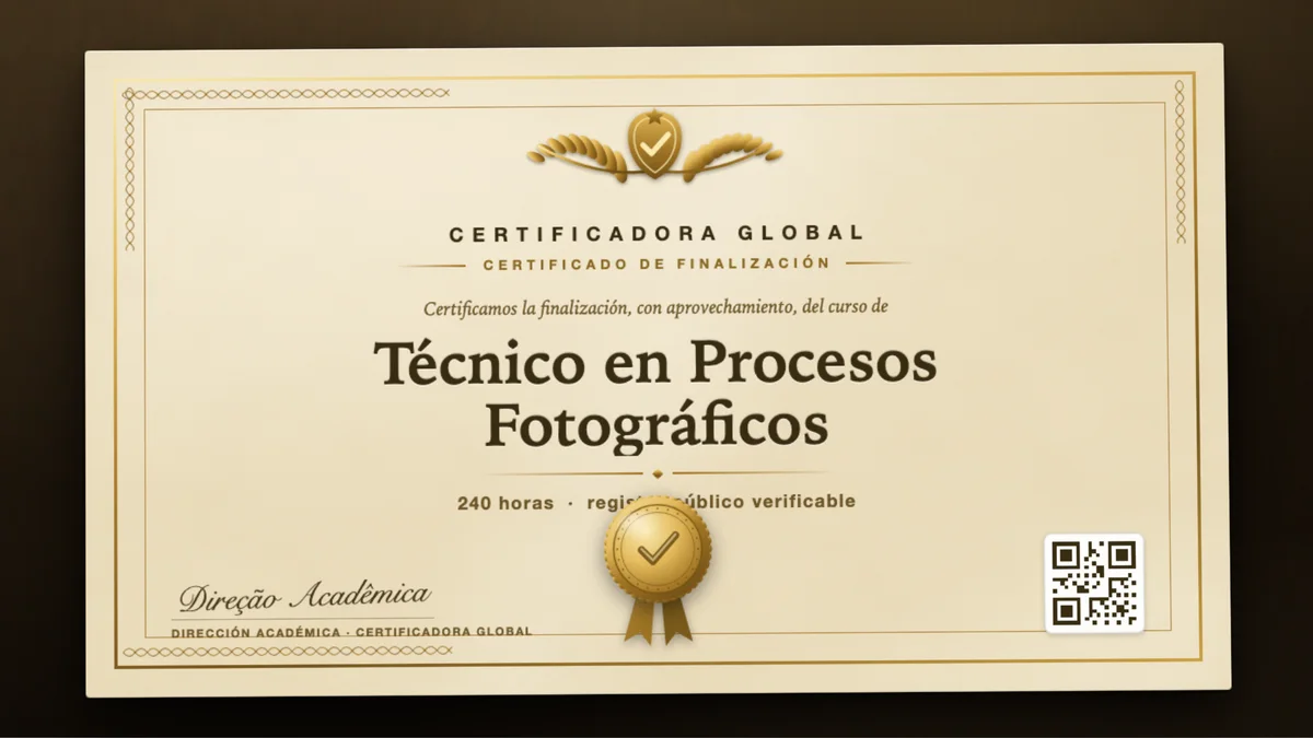 Portada del curso Técnico en Procesos Fotográficos