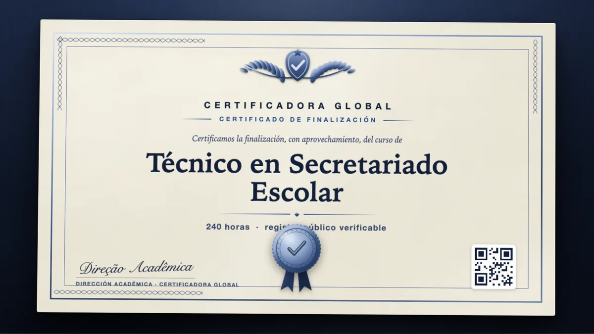 Portada del curso Técnico en Secretariado Escolar