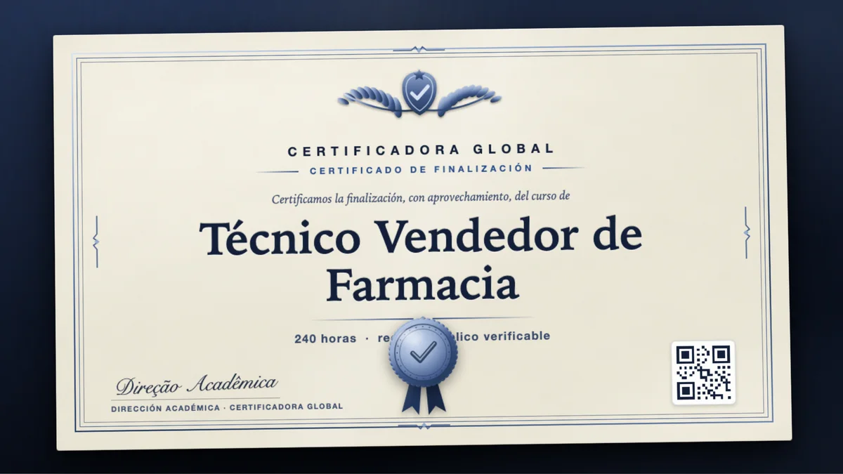 Portada del curso Técnico Vendedor de Farmacia