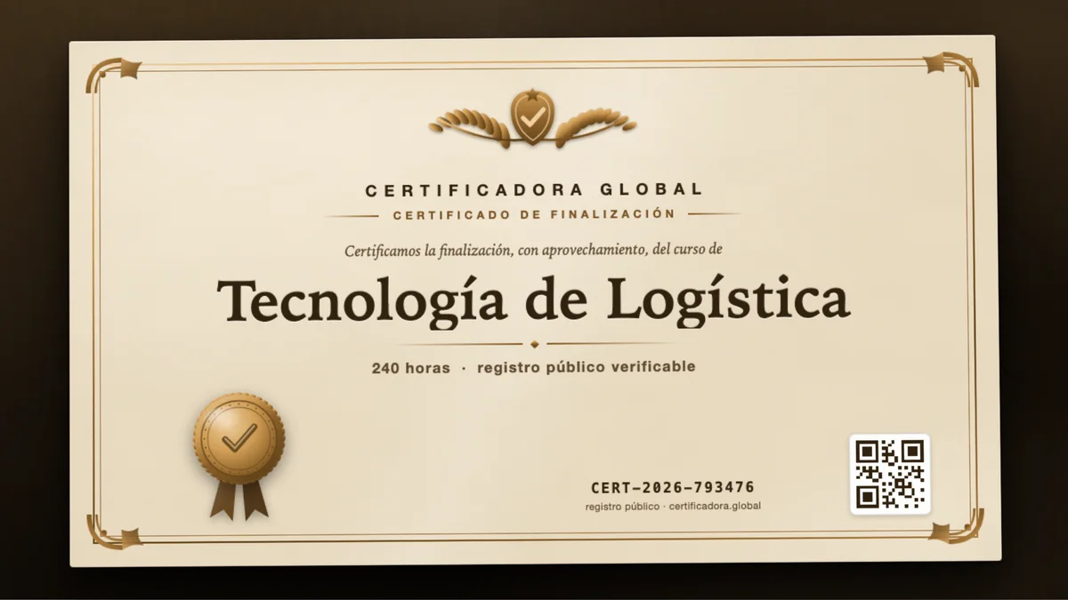 Portada del curso Tecnología de Logística