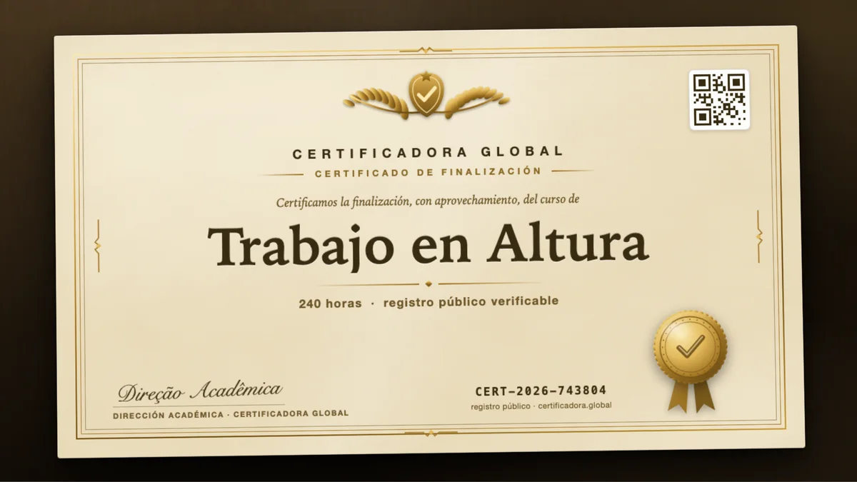 Portada del curso Trabajo en Altura