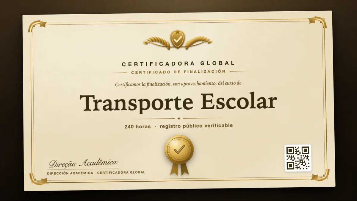 Portada del curso Transporte Escolar