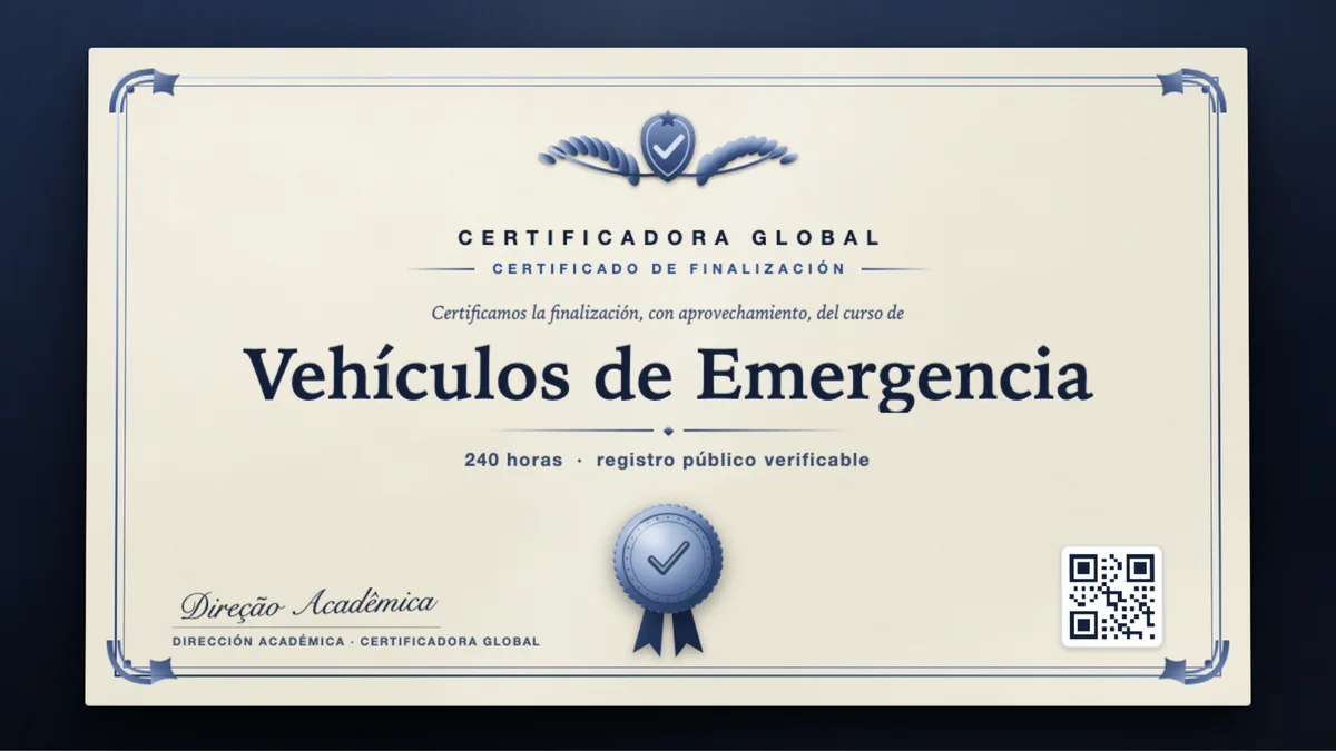Portada del curso Vehículos de Emergencia