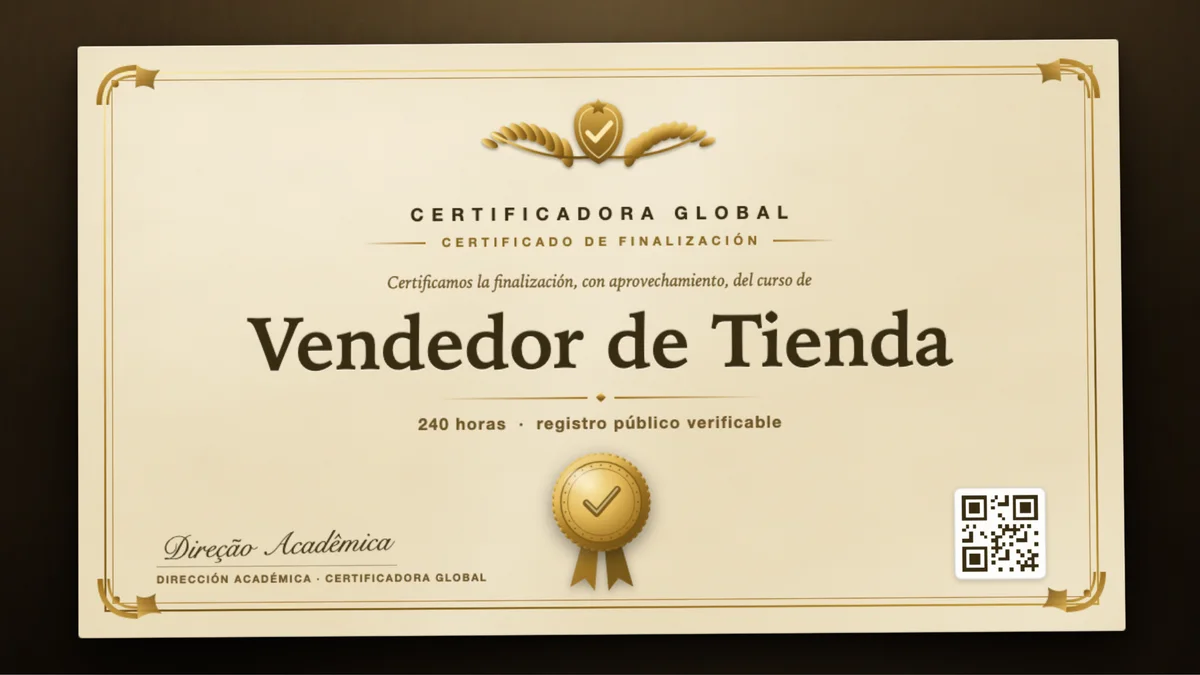 Portada del curso Vendedor de Tienda