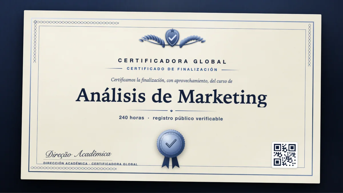 Portada del curso Análisis de Marketing