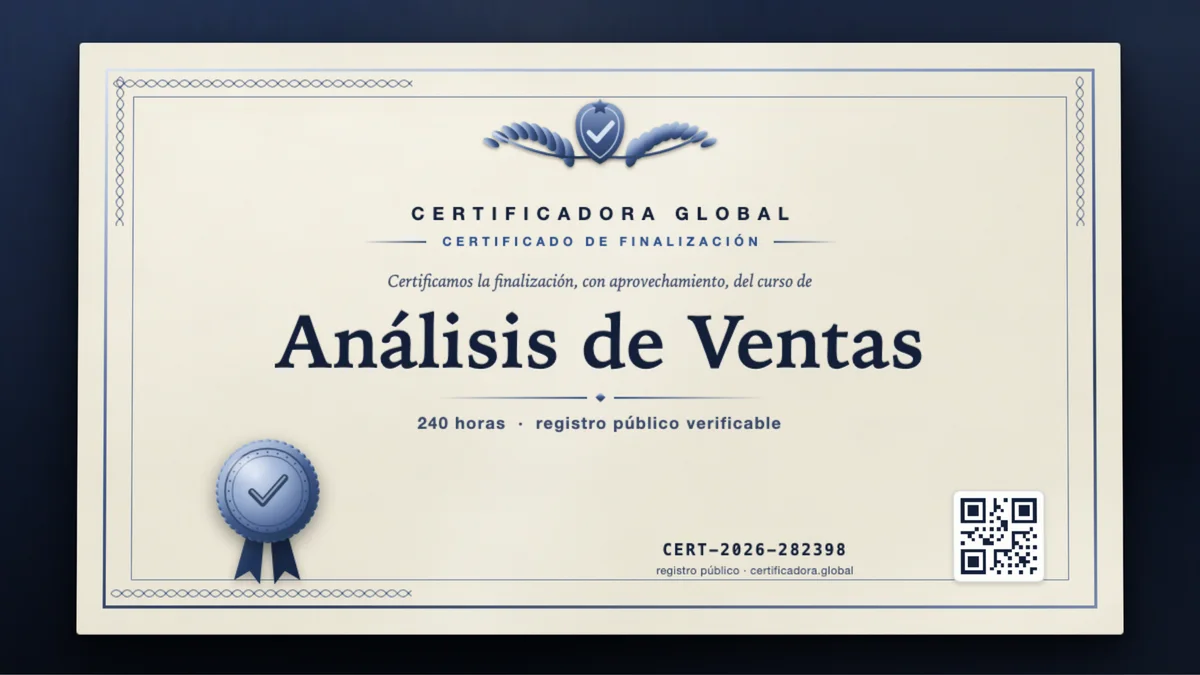 Portada del curso Análisis de Ventas