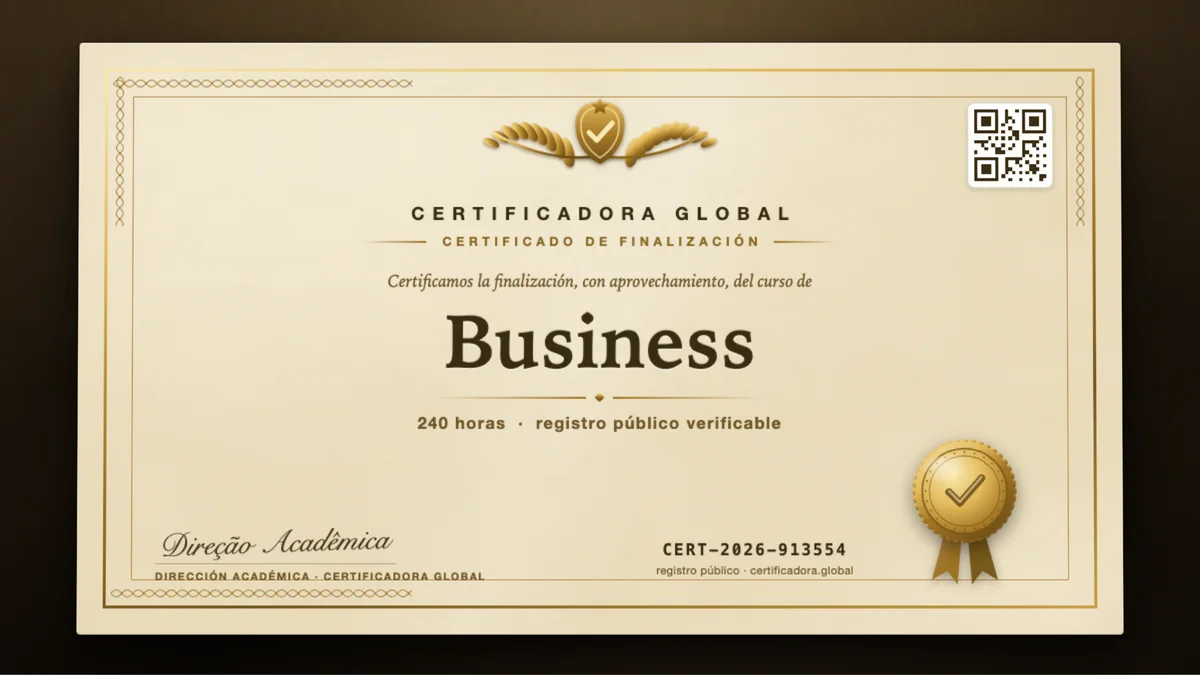 Portada del curso Business