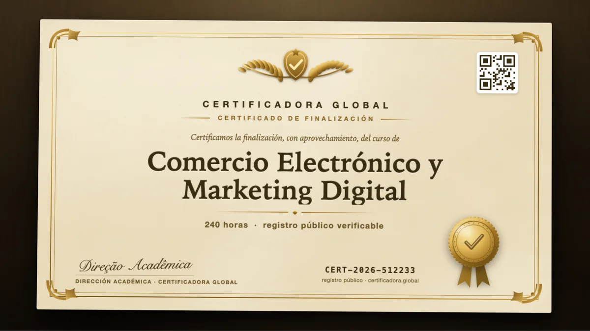 Portada del curso Comercio Electrónico y Marketing Digital