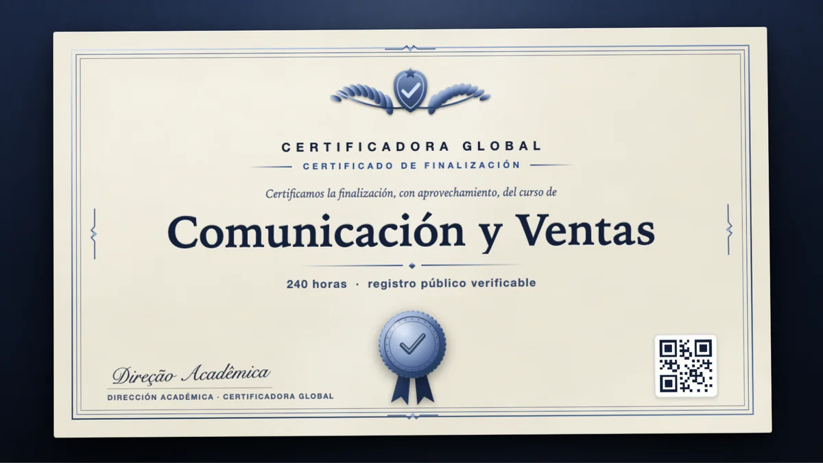 Portada del curso Comunicación y Ventas