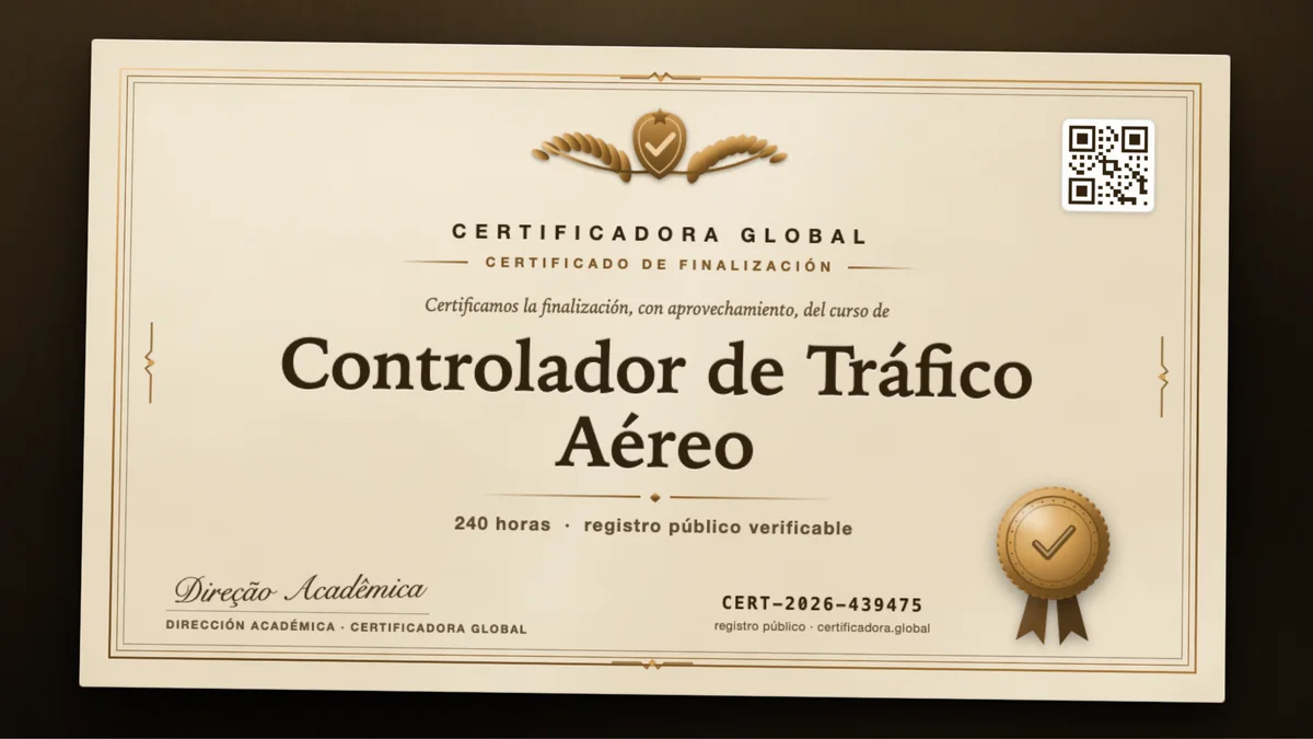 Portada del curso Controlador de Tráfico Aéreo
