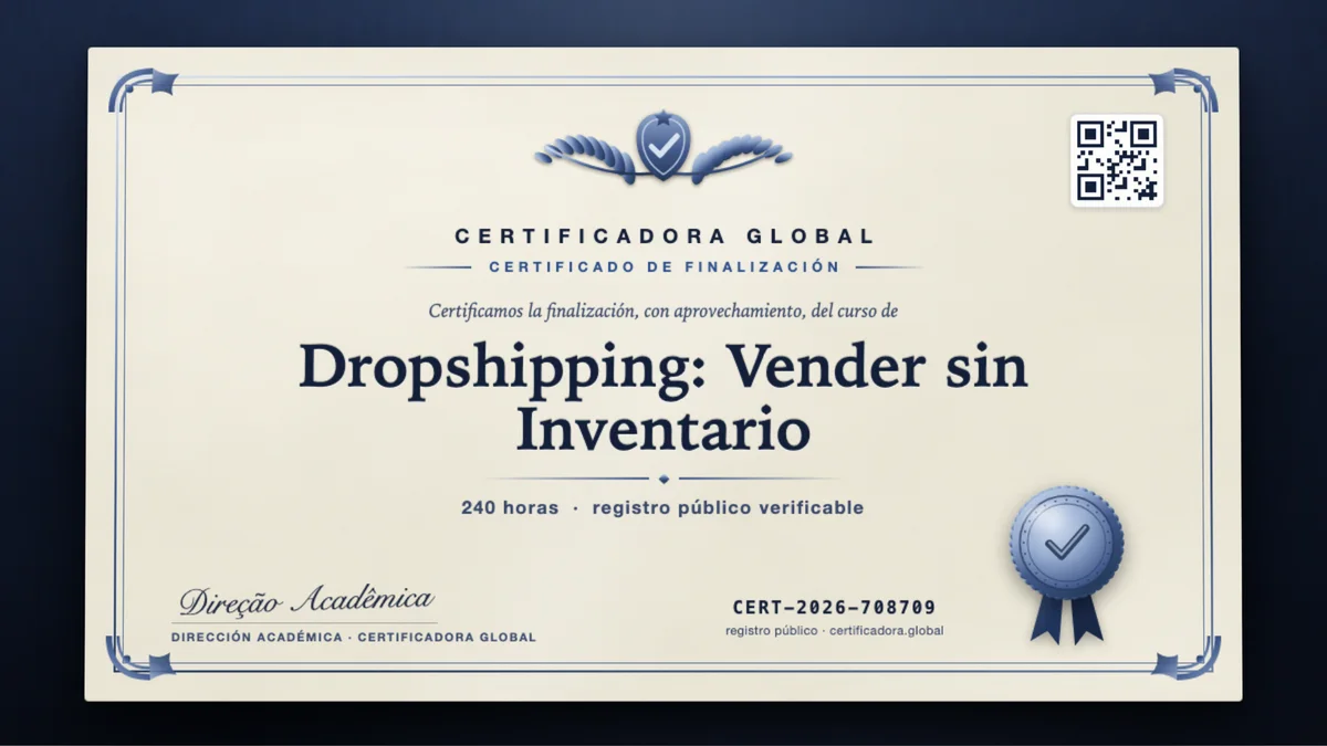 Portada del curso Dropshipping: Vender sin Inventario