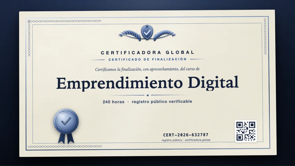Portada del curso Emprendimiento Digital