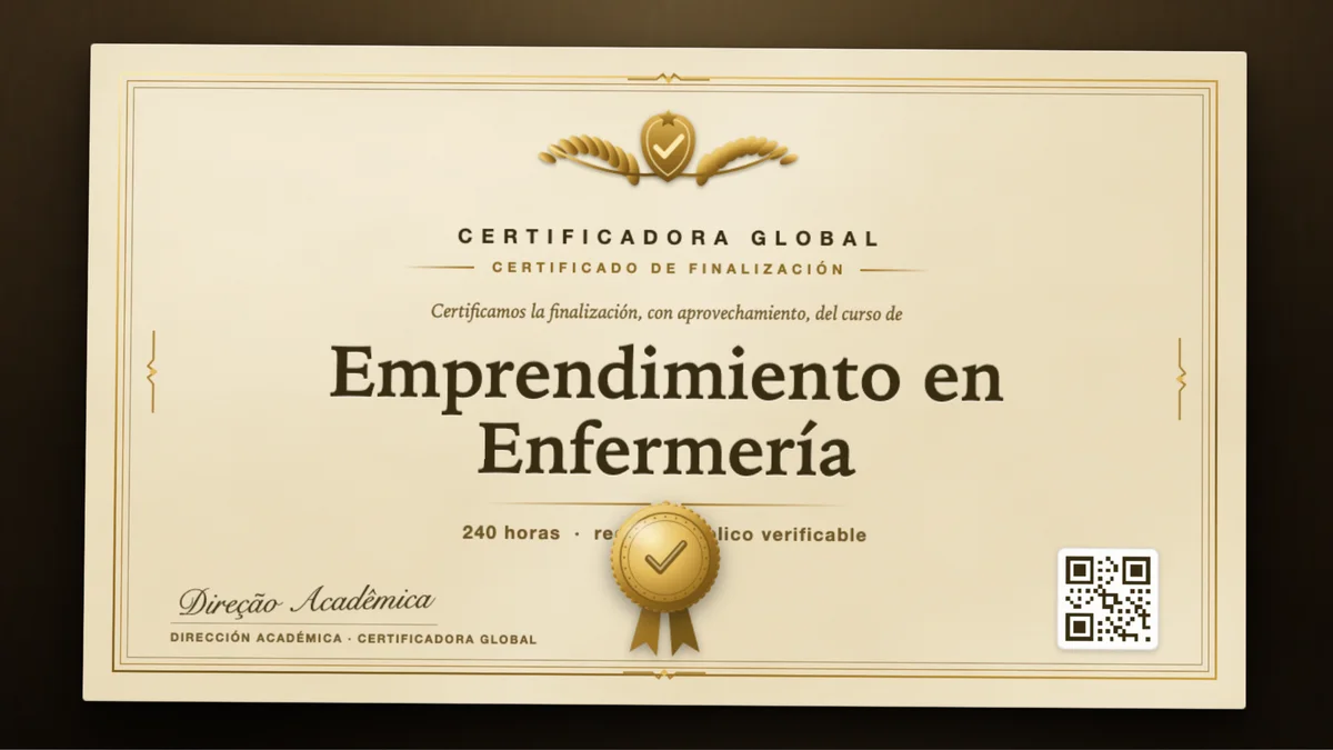 Portada del curso Emprendimiento en Enfermería