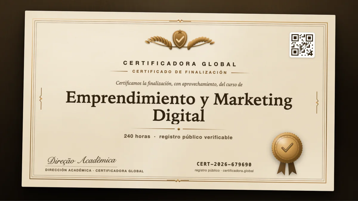 Portada del curso Emprendimiento y Marketing Digital