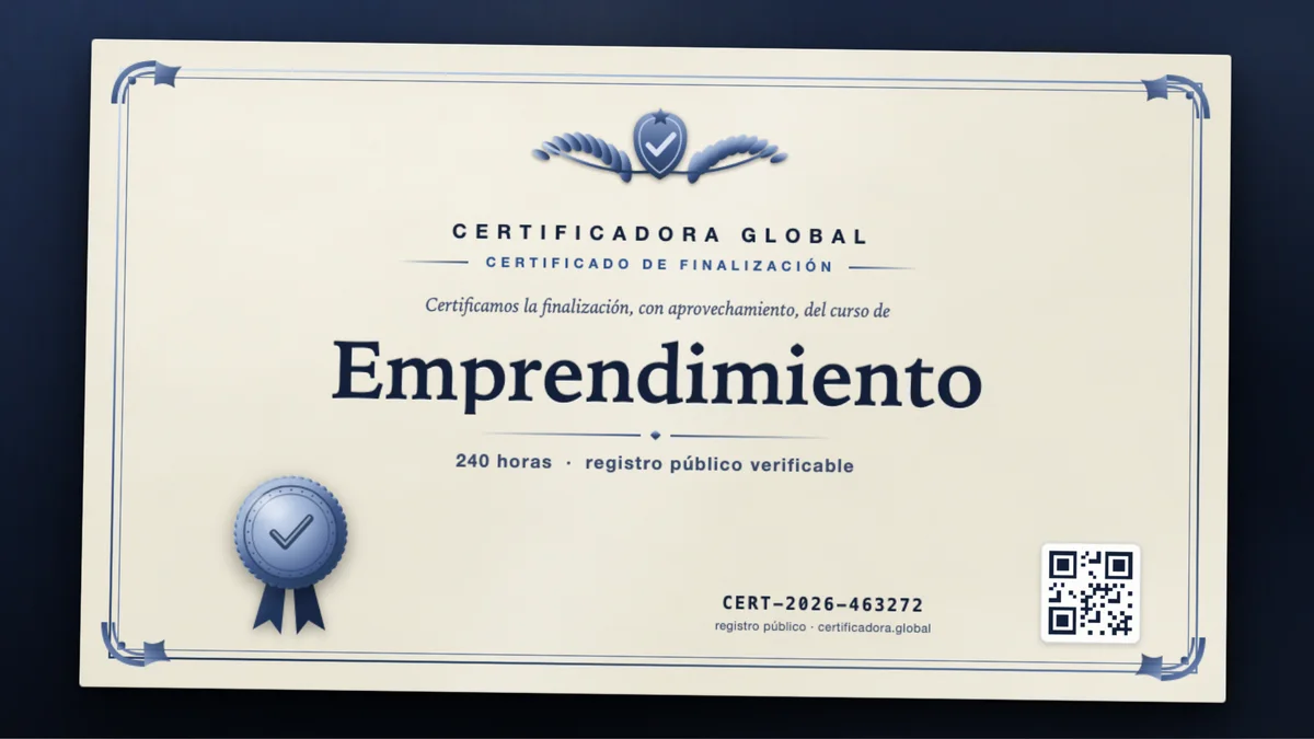 Portada del curso Emprendimiento