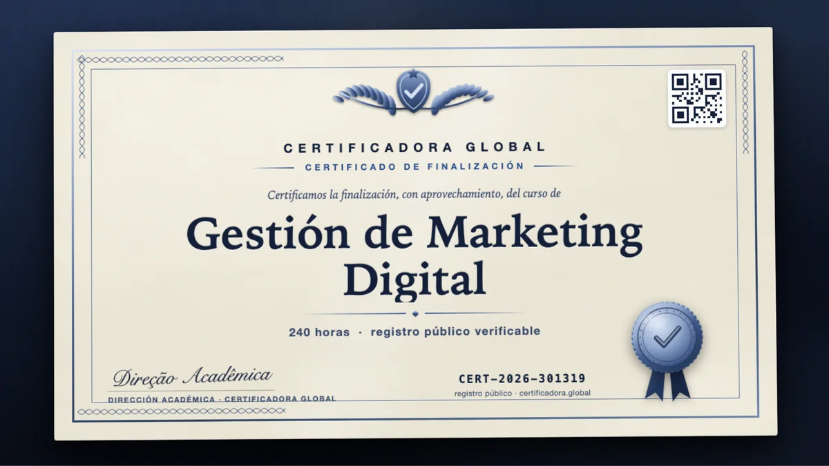 Portada del curso Gestión de Marketing Digital