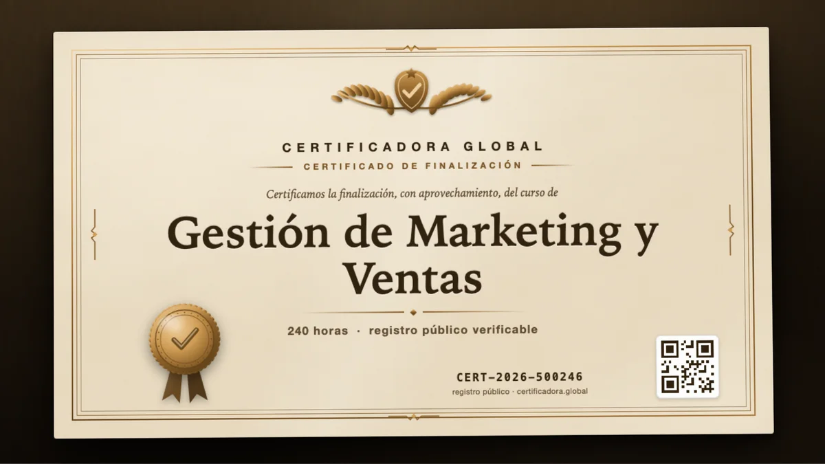 Portada del curso Gestión de Marketing y Ventas
