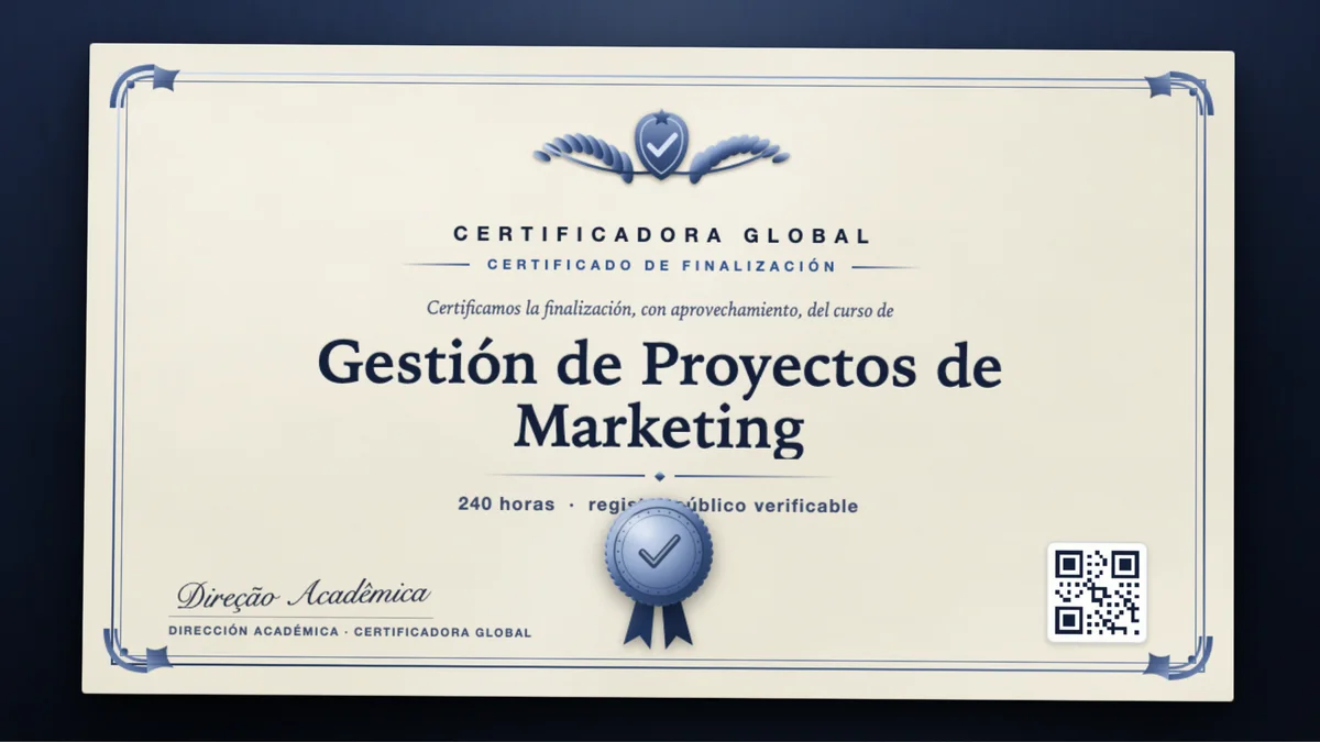 Portada del curso Gestión de Proyectos de Marketing