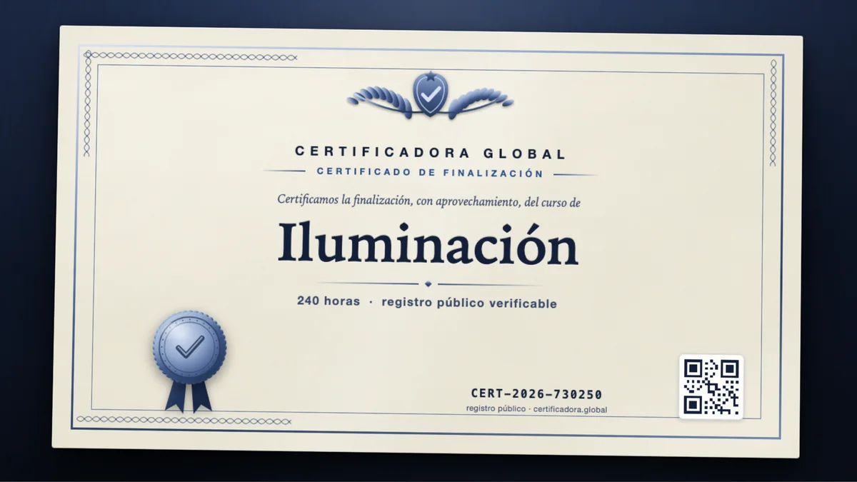 Portada del curso Iluminación