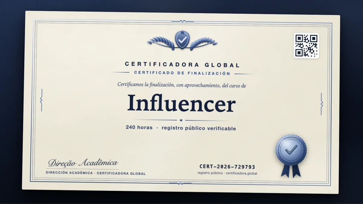 Portada del curso Influencer