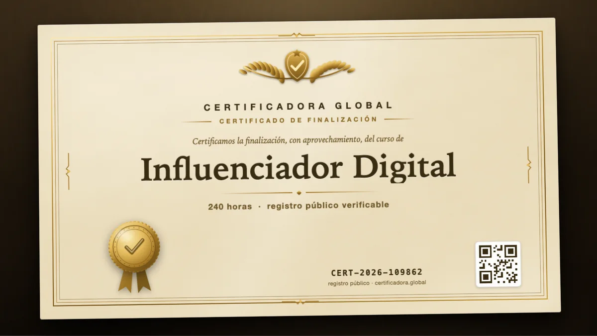 Portada del curso Influenciador Digital