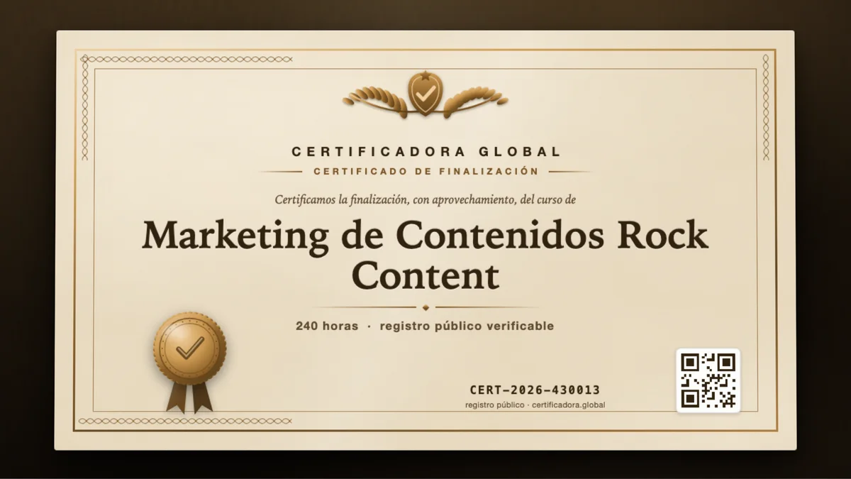 Portada del curso Marketing de Contenidos Rock Content