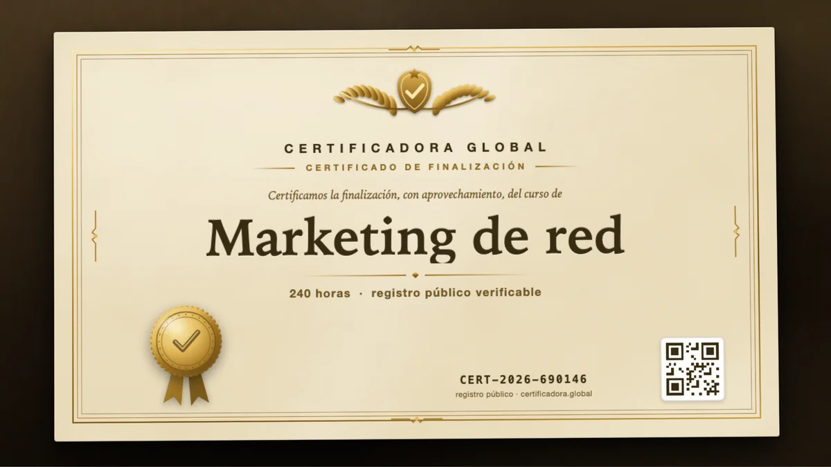 Portada del curso Marketing de red
