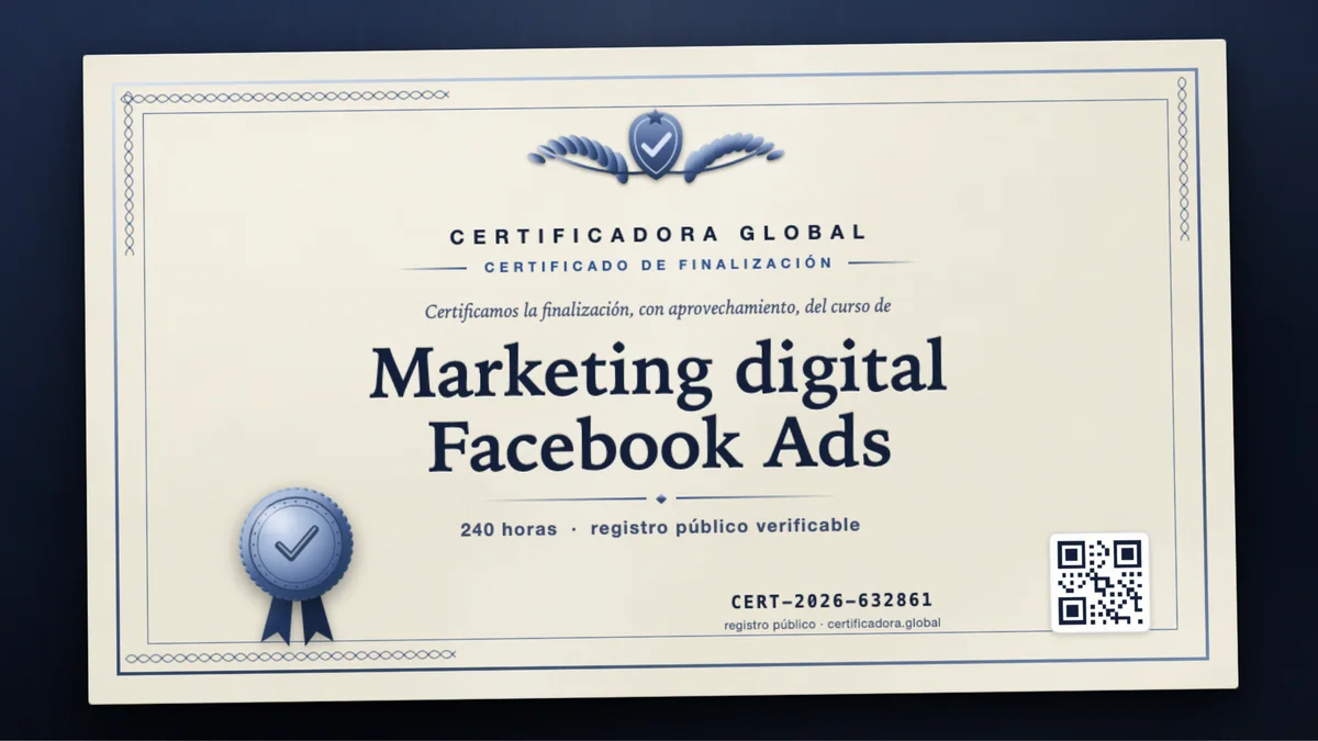 Portada del curso Marketing digital Facebook Ads