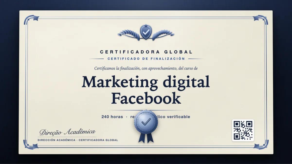 Portada del curso Marketing digital Facebook