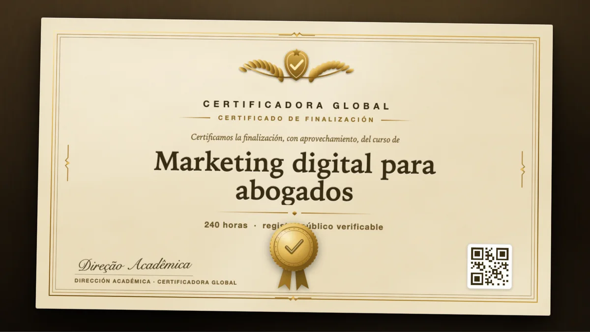 Portada del curso Marketing digital para abogados