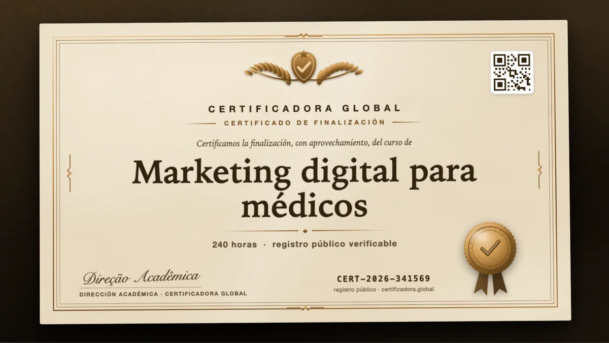 Portada del curso Marketing digital para médicos