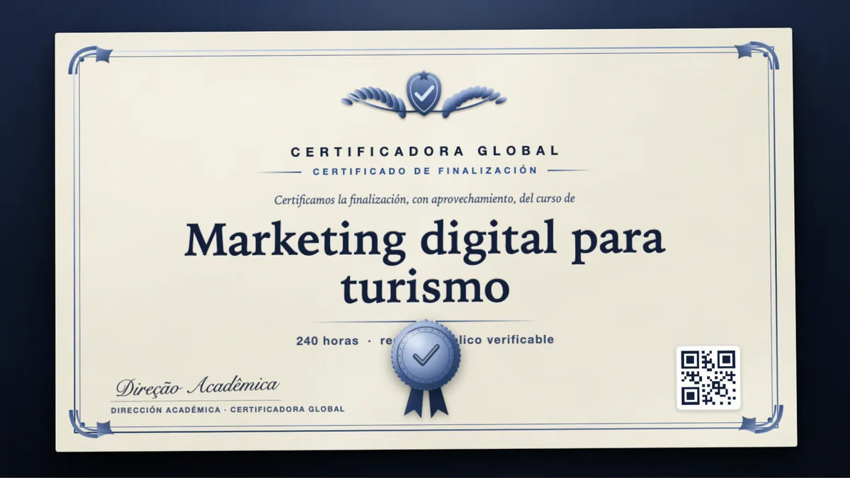 Portada del curso Marketing digital para turismo