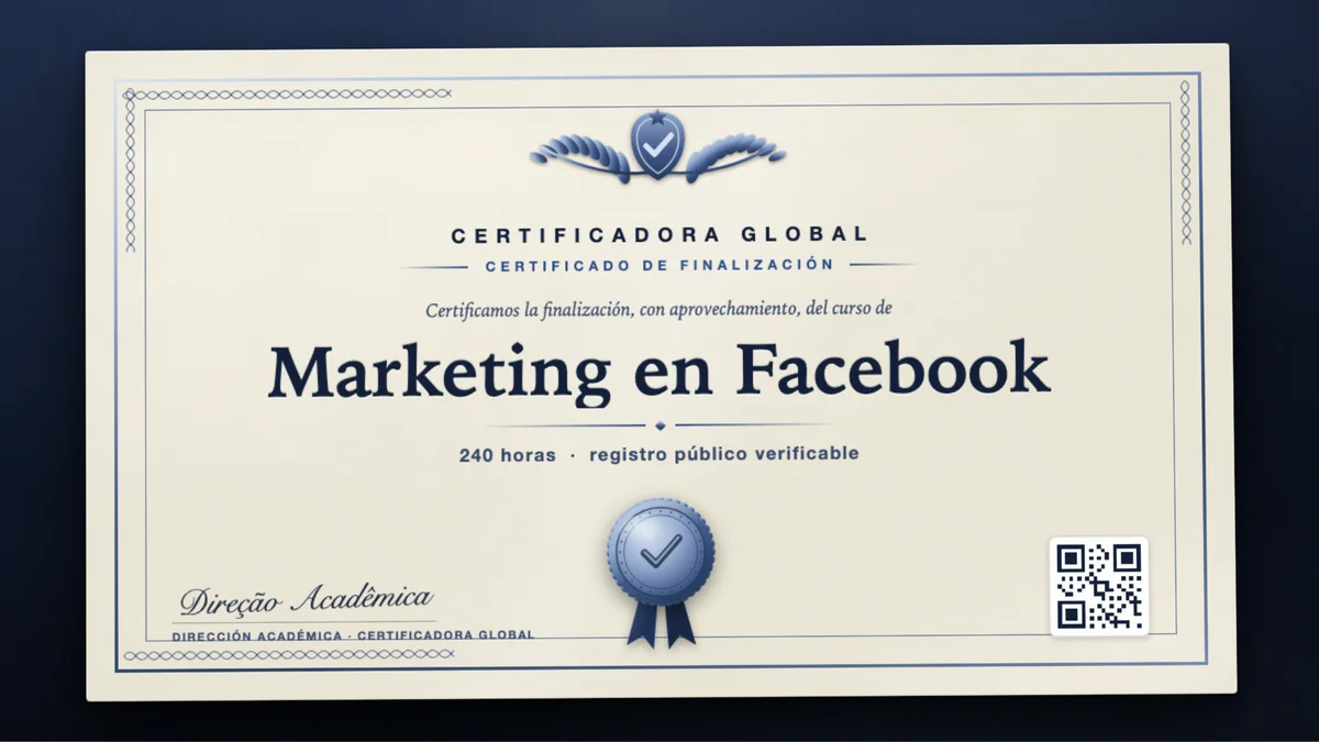 Portada del curso Marketing en Facebook