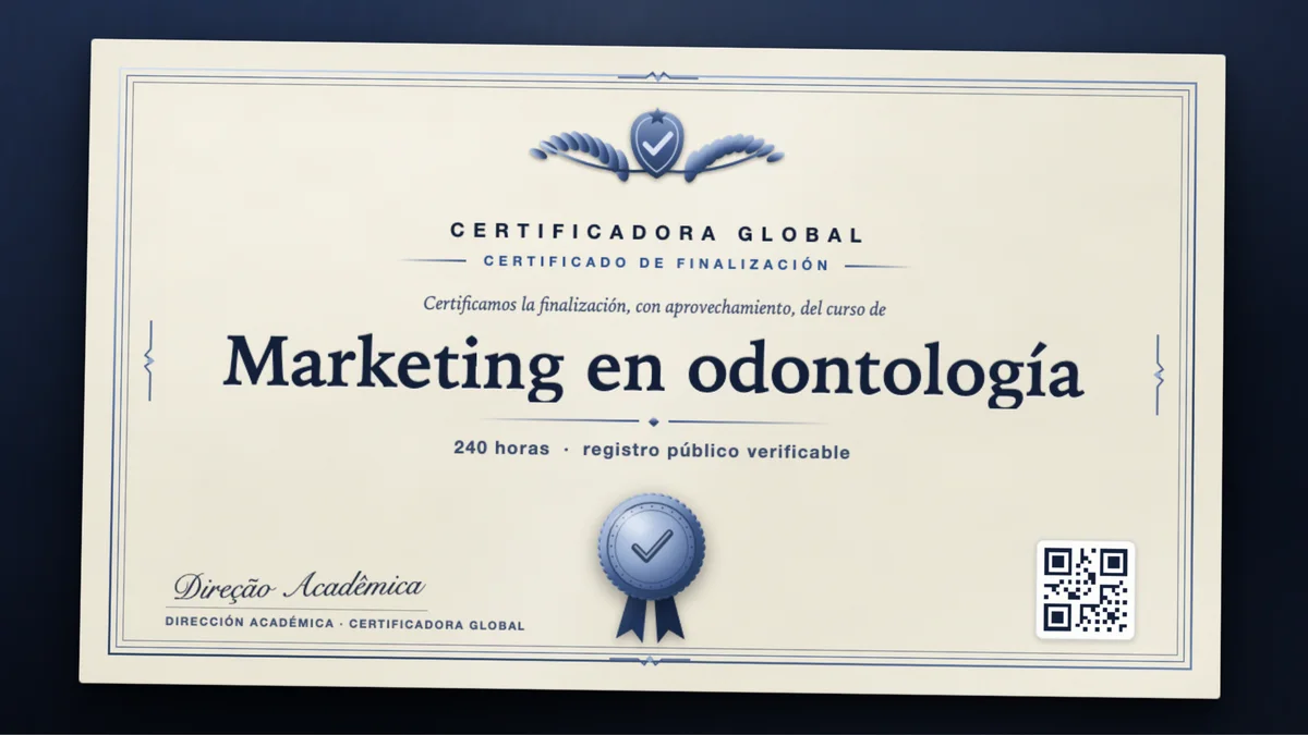 Portada del curso Marketing en odontología