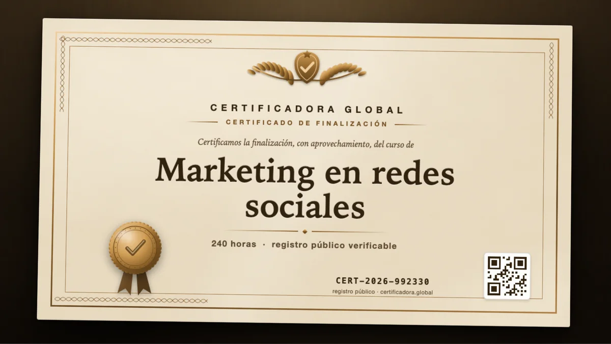 Portada del curso Marketing en redes sociales